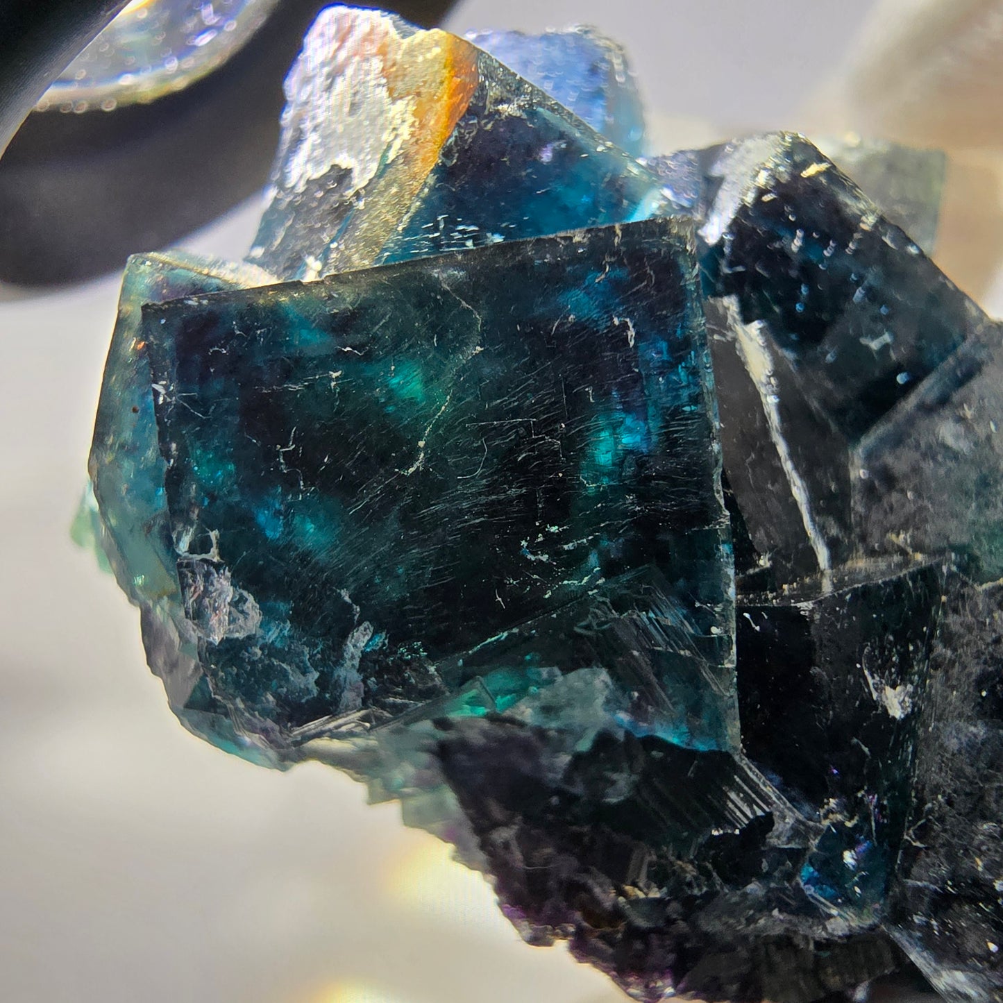 Phantom Fluorite Cube Specimen, Zonal - New Find! Okorusu, Namibia 44*38*28mm 