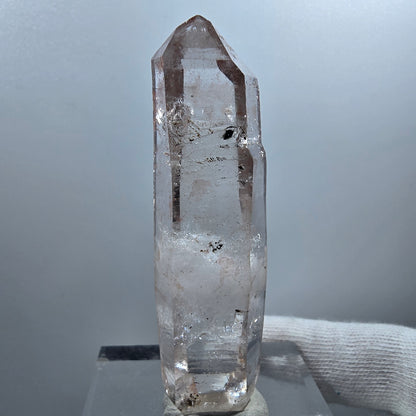 Lemurian Phantom Smoky Quartz DT Scepter Stage Valentine Pocket Goboboseb Namibie 70*19*14mm 