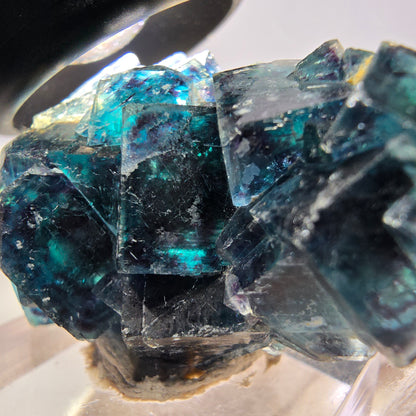Spécimen de cube de fluorite fantôme, zonal – Nouvelle découverte ! Okorusu, Namibie, 42 x 28 x 22 mm 
