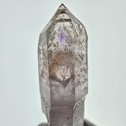 Sceptre d'améthyste fantôme Enhydro, 2 pochettes à bulles Saint-Valentin, Namibie 60 x 21 x 16 mm 