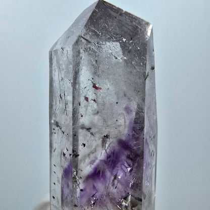 Enhydro Harlequin Phantom Amethyst, 2x Bubble Streep Mine Gobo. Namibie 43 x 15 x 14 mm 