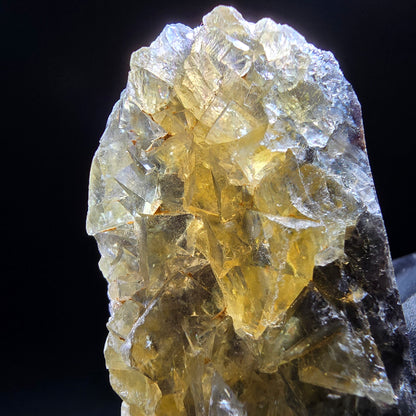 Honey Pocket Phantom Fluorite stage jaune violet Okorusu Namibie 49*27*11mm collection