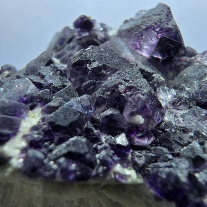Cube de fluorite fantôme, spécimen d'orthose, Erongo, Namibie, 52 x 41 x 30 mm 