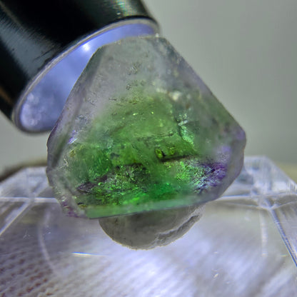 Phantom Fluorit Würfe, hexagonal, grün weiß Erongo, Namibia 12*9*9mm
