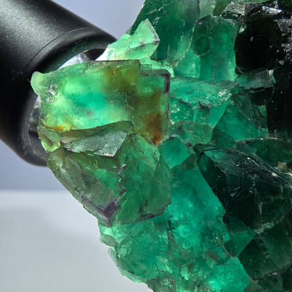 Grand spécimen de cube de fluorite fantôme parqueté, Okorusu zonal, Namibie, 84 x 74 x 23 mm 