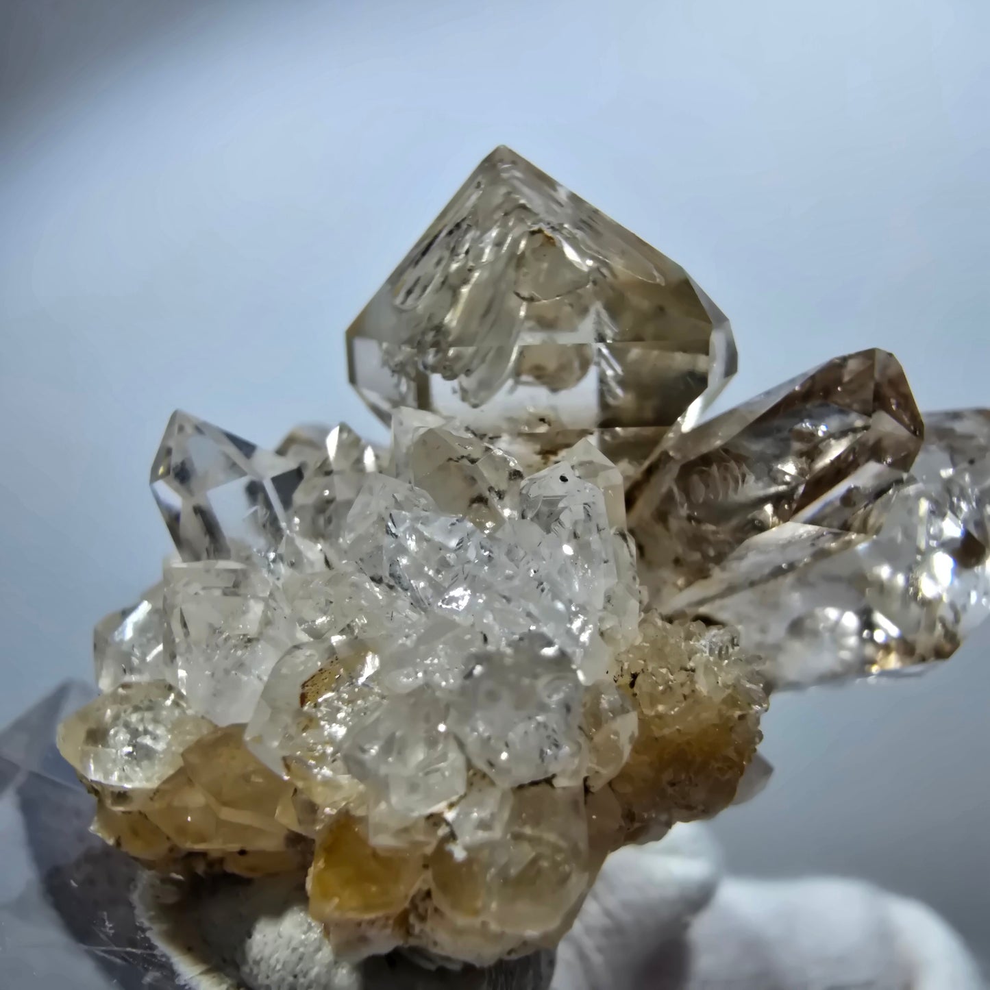 Clear Phantom Smoky Quartz Scepter Cluster Goboboseb, Namibia 45*28*31mm 