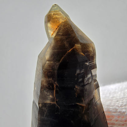 Skeleton Phantom Smoky Quartz DT Scepter Valentine Pocket, Namibia 59*18*15mm 