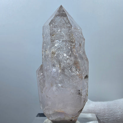 Sceptre d'améthyste squelette lémurien Enhydro, 2 pièces, Bubble Valentine Pocket Gob. Namibie 77 x 29 x 22 mm 