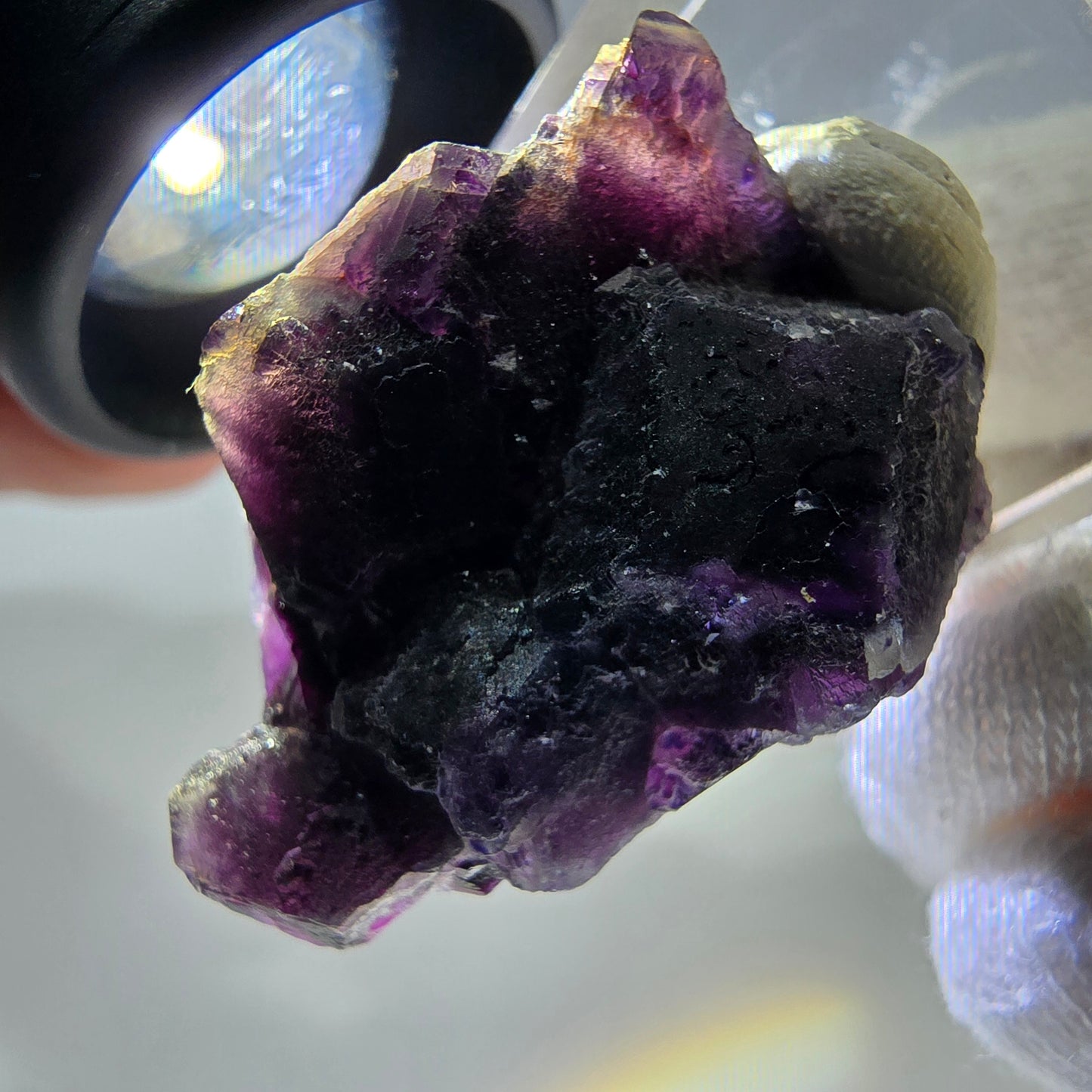 Spécimen de cube de fluorite fantôme, violet Okorusu, Namibie 33 x 22 x 13 mm 