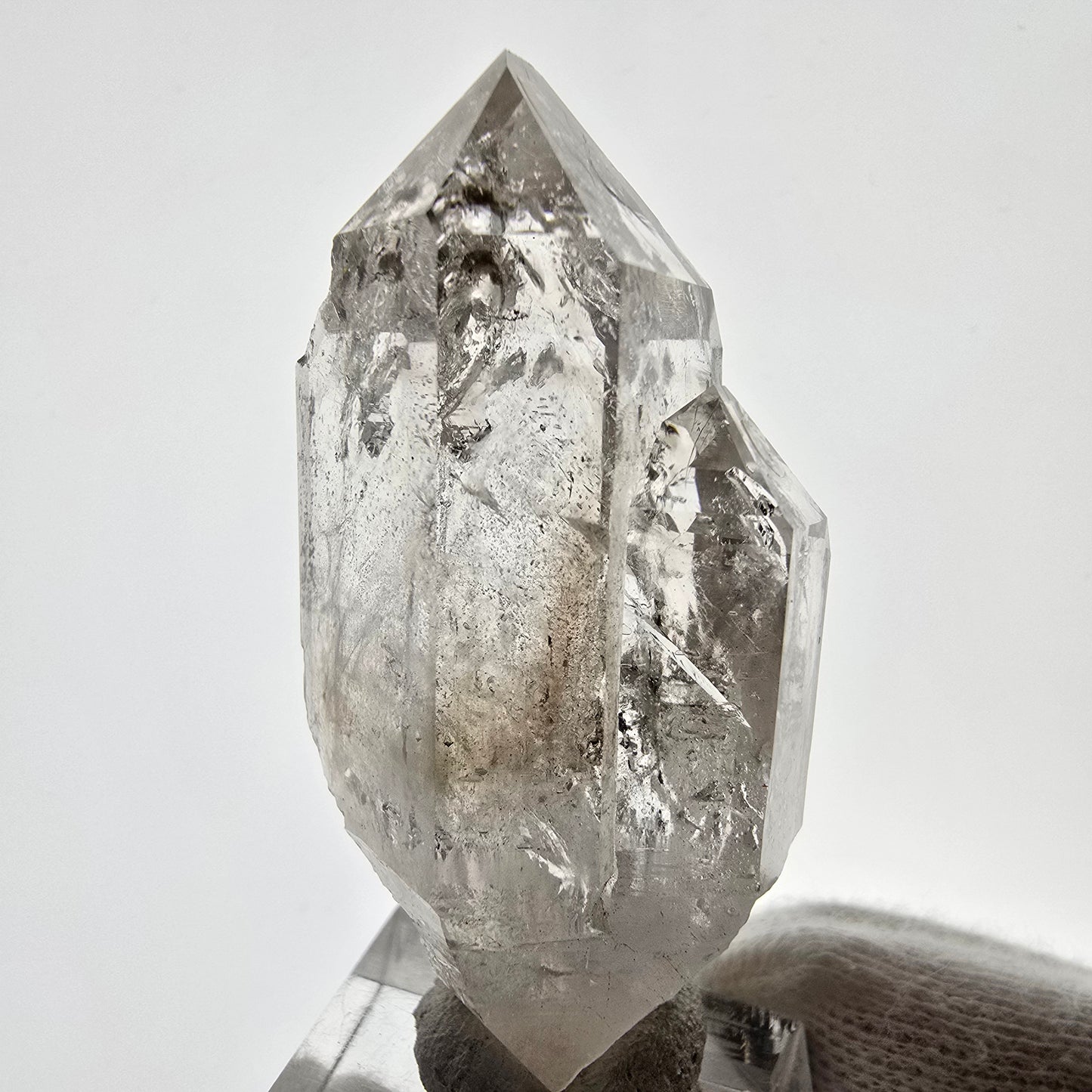Skeleton Phantom Smoky Quartz DT Scepter Valentine Pocket, Namibia 55*25*25mm 