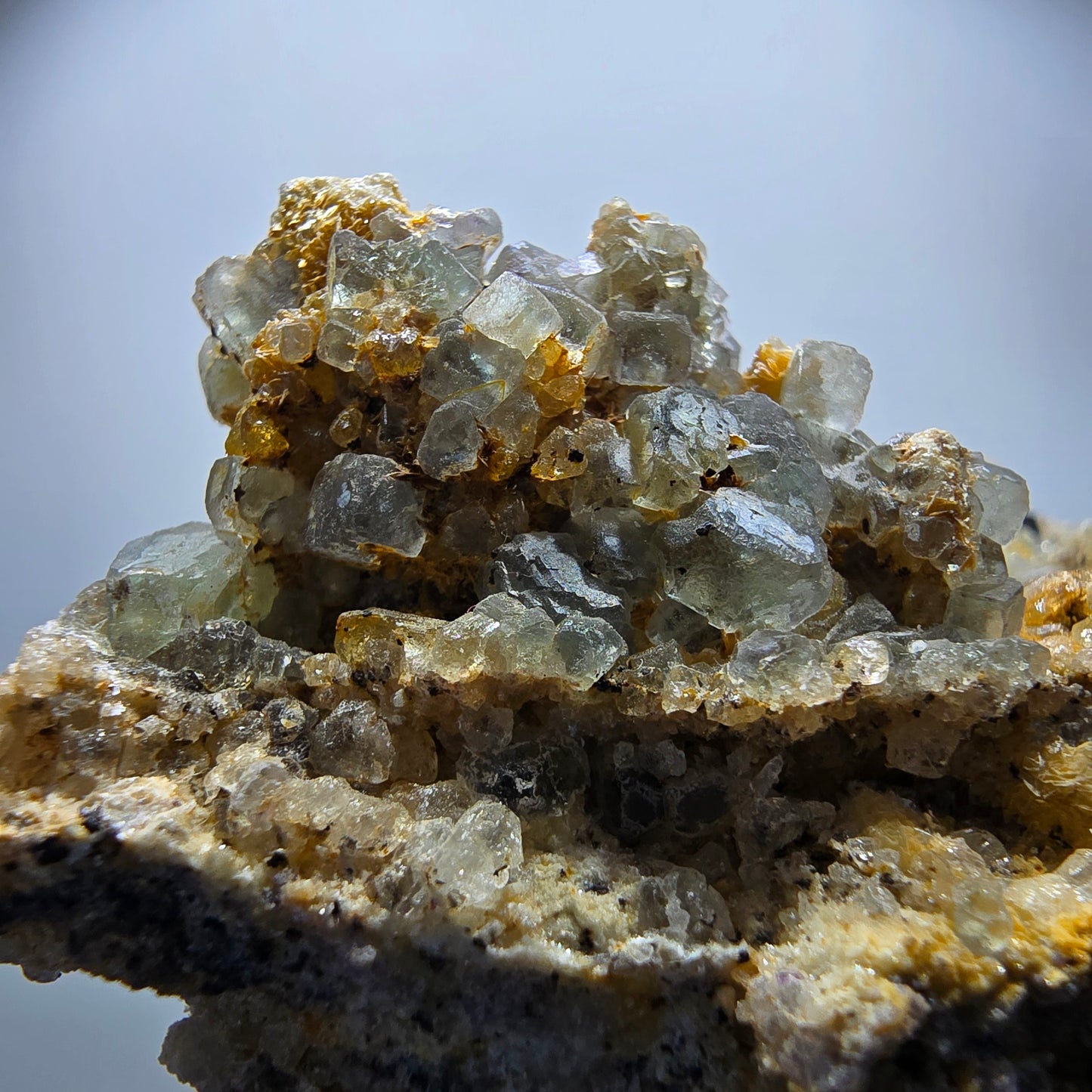 Phantom Fluorit Muskovit Schörl Turmalin Orthoklas Erongo, Namibia 82*60*33mm