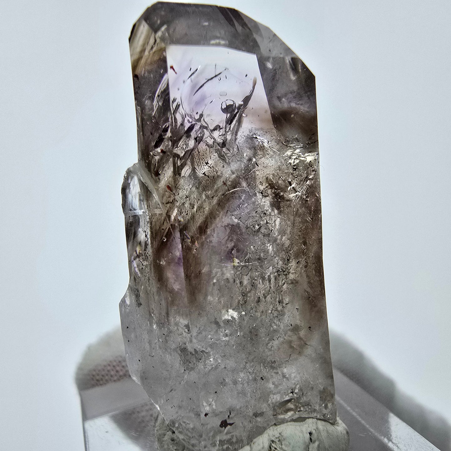Cristal d'améthyste fantôme Enhydro 1x Bubble Goboboseb Namibie 38*20*17mm Collection 