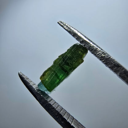 Cristal rare de tourmaline elbaïte, vert bleu Minas Gerais, Brésil #7986