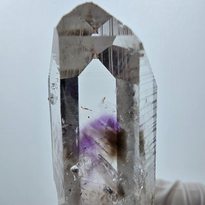 Harlequin Phantom Amethyst with Analcim Streep Mine, Goboboseb, Namibia 50*19*16mm 