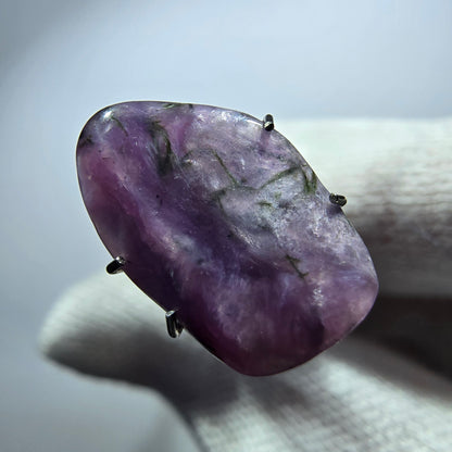 Rare Charoite crystal purple, polished Russia 16*10*2mm 