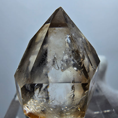 Enhydro Phantom Smoky Quartz Scepter, 1x Bubble Goboboseb, Namibia 24*18*17mm 