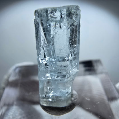 Cristal d'aigue-marine transparent, Nagar bleu, Pakistan 19*8*6mm 