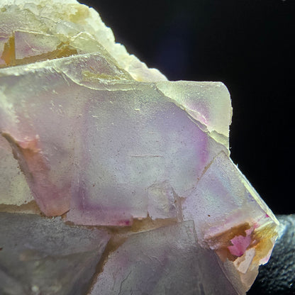 Phantom Fluorite Cube on Quartz Cluster purple green Omehane, Namibia 65*55*19mm