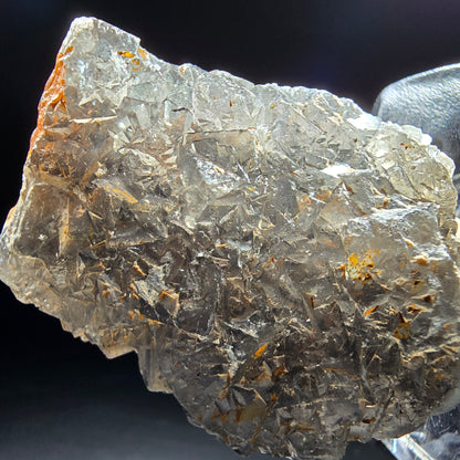 Cube de fluorite fantôme transparent de qualité violet Okorusu, Collection namibie 41*31*14mm