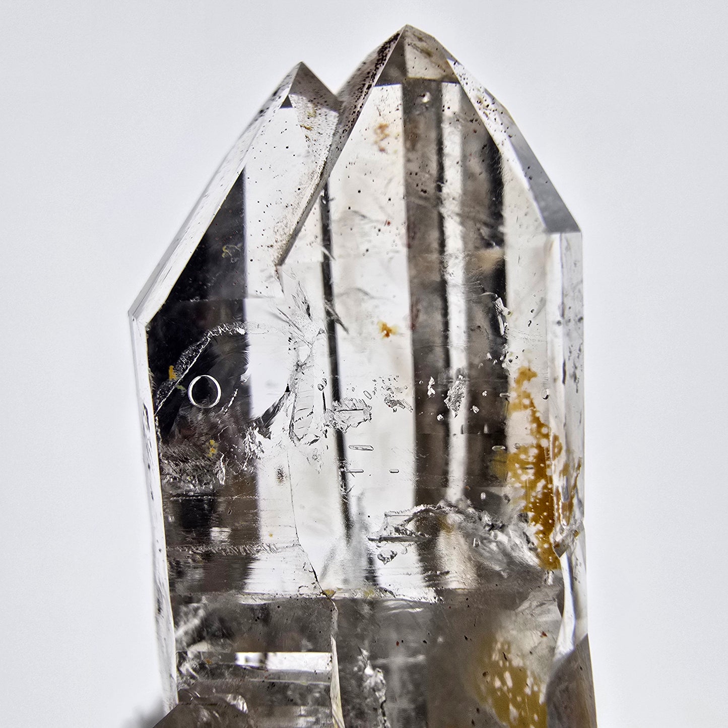 Skeleton Phantom Smoky Quartz Scepter Valentine Pocket, Namibia 42*21*17mm 