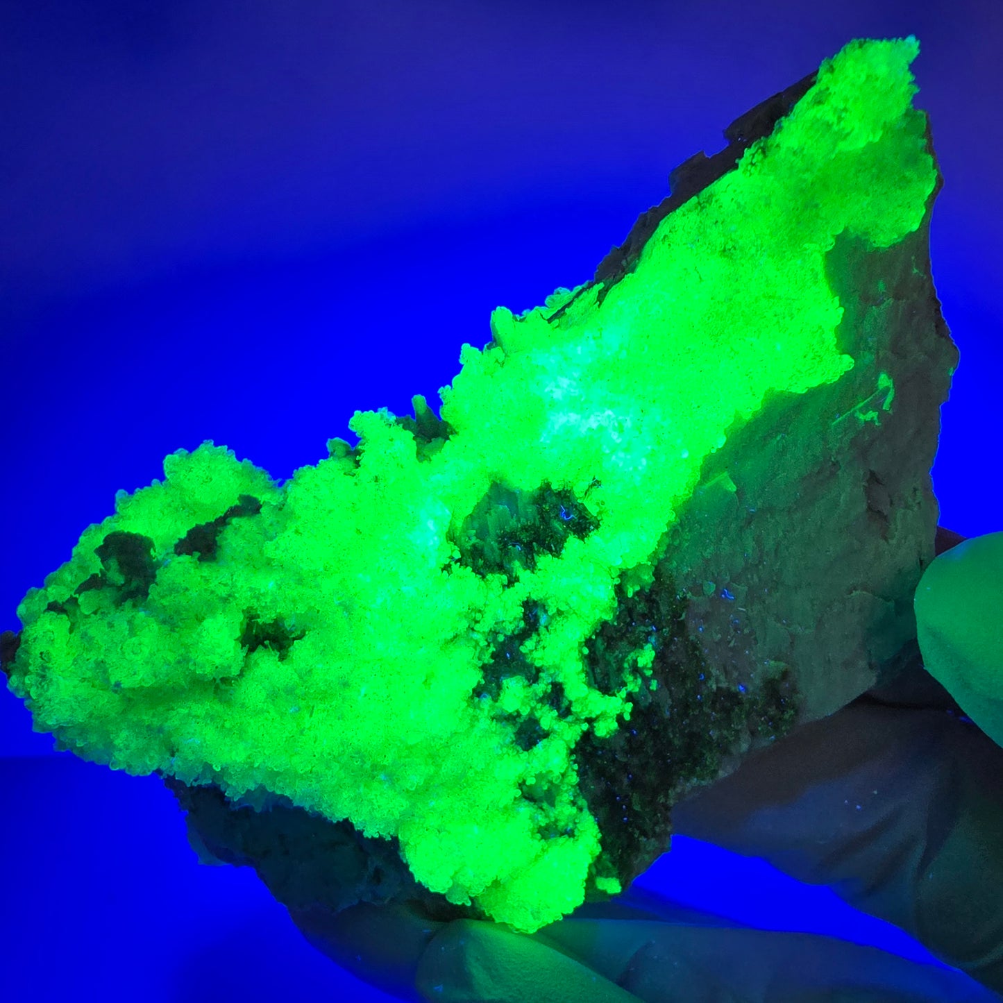 Opale hyalite rare, spécimen d'orthose Erongo, Namibie 75*51*18mm 
