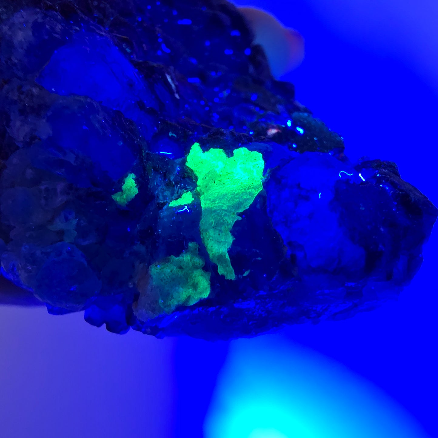 Grands cubes de fluorite vert violet zonal, spécimen d'hyalite Erongo, Namibie 96*67*42mm 