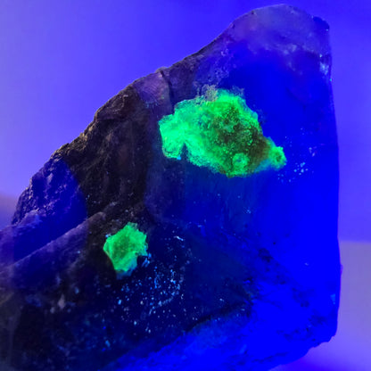 Phantom Fluorit Würfel Stufe, hexagonal grün lila Erongo, Namibia 62*41*32mm