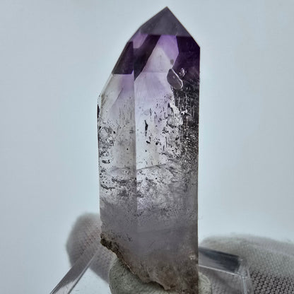 Cristal d'améthyste fantôme transparent Goboboseb, Namibie 41*15*11mm Collection 