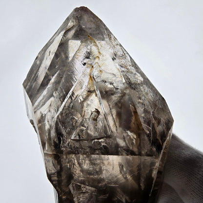 Sceptre DT Enhydro Skeleton Smoky Quartz 4x Bubble (grand) Valentine Pocket Namibie 106*53*46mm 