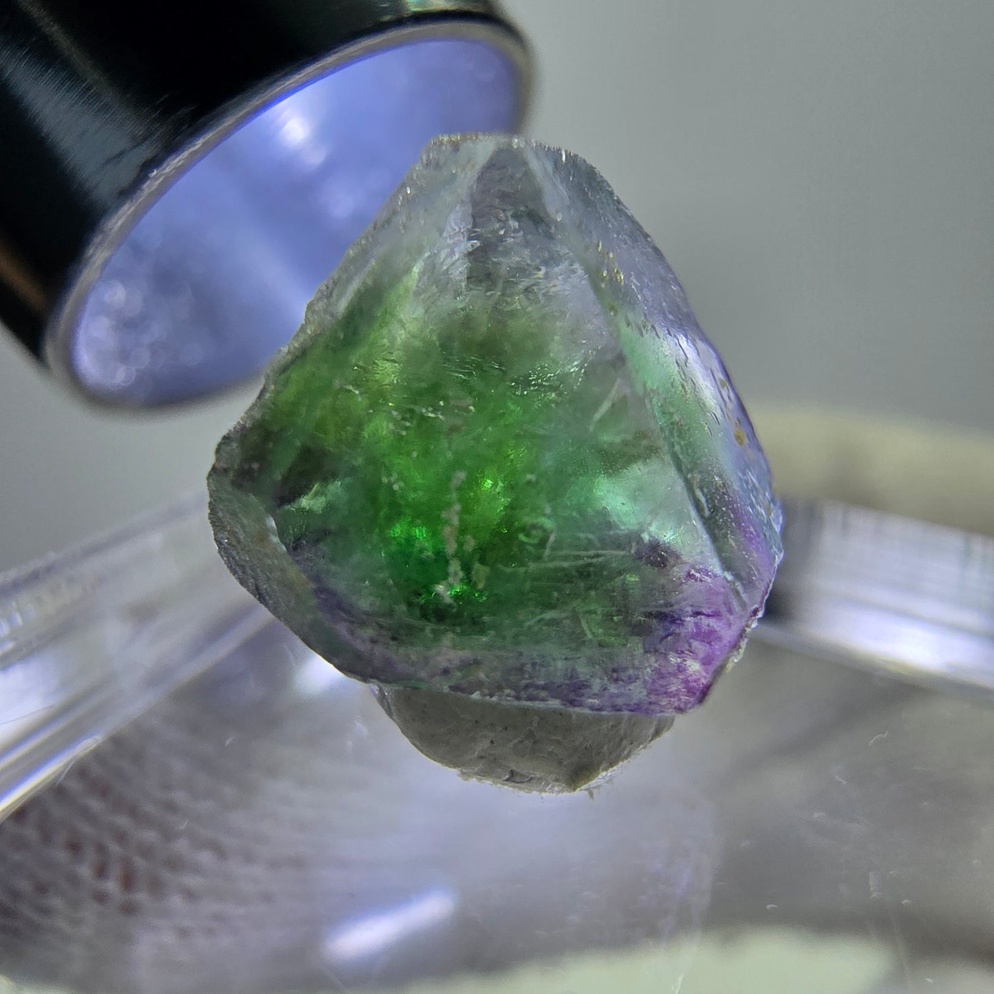 Phantom Fluorit Würfe, hexagonal, grün weiß Erongo, Namibia 12*9*9mm
