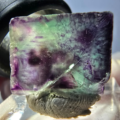 Phantom Fluorit Würfel parkettiert, grün lila Okorusu, Namibia 19*17*11mm