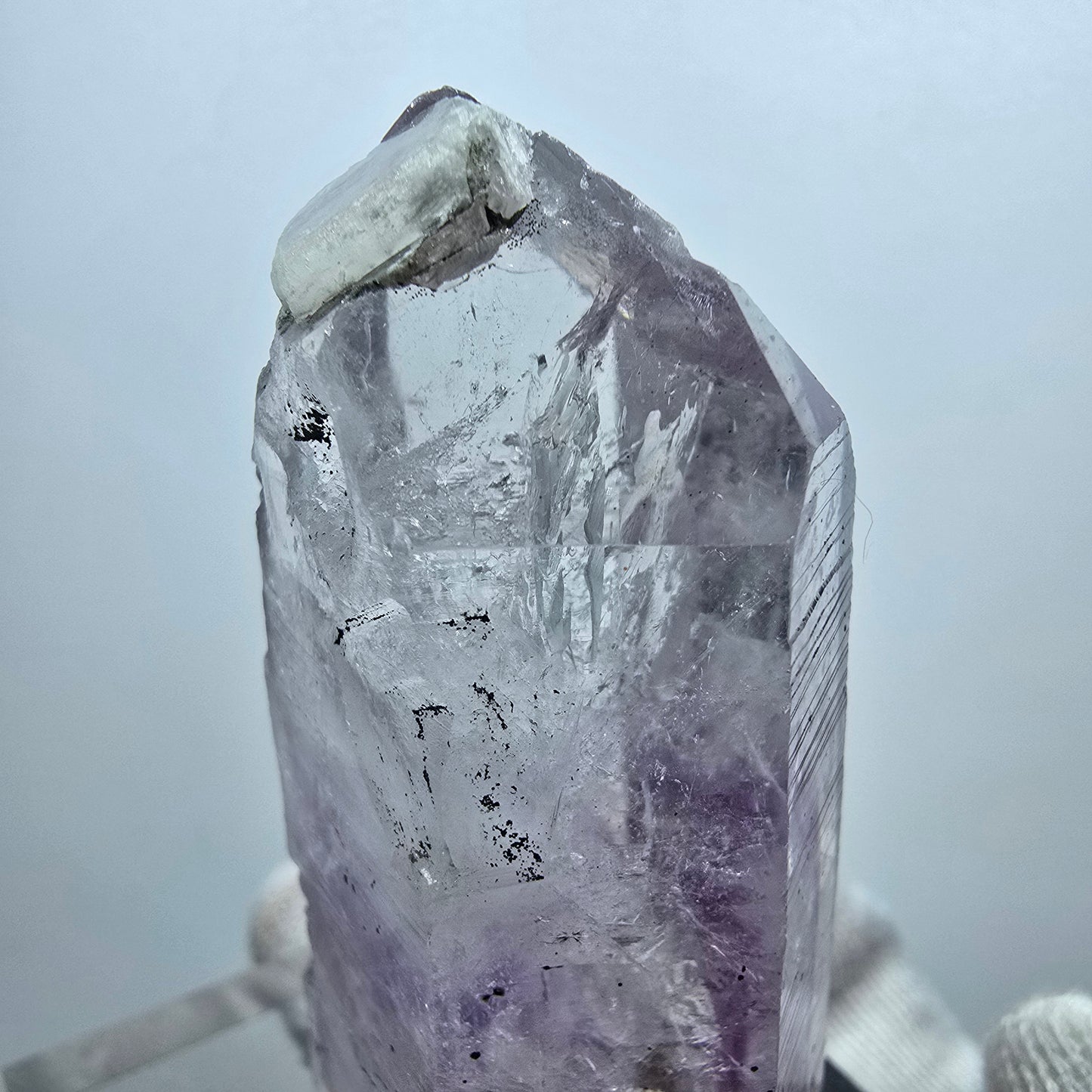 Hématite améthyste fantôme Enhydro, 2x Bubble Streep Mine Gobobo Namibie 62*32*22mm 