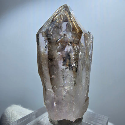 Clear Phantom Smoky Quartz Scepter Point Goboboseb, Namibia 44*26*18mm 