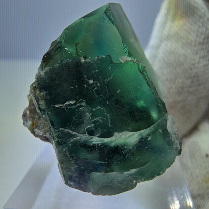 Clear Phantom Fluorite Cube Specimen, green turquoise Okorusu, Namibia 32*25*19mm 