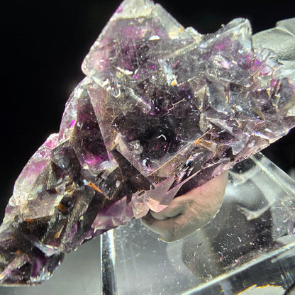 Stade de cube de fluorite fantôme violet Okorusu namibie 47*23*12mm collection minérale