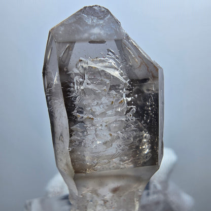 Enhydro Phantom Smoky Quartz Scepter, 1x Bubble Goboboseb, Namibia 35*15*13mm 
