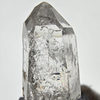 Sceptre squelette en quartz fumé Enhydro, 2 pochettes à bulles Saint-Valentin, Namibie 35 x 18 x 12 mm 