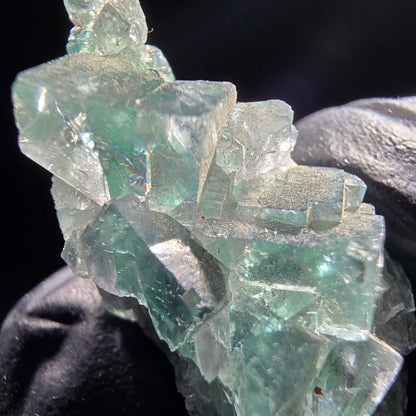 Niveau de cube de fluorite fantôme vert violet Okorusu, collection namibie 35*15*14mm