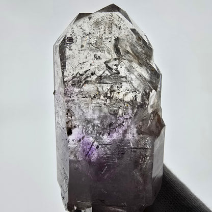 Enhydro Skeleton Amethyst DT Scepter 4x Bubble Valentine Pocket Gobobs. Namibie 119 x 40 x 34 mm 
