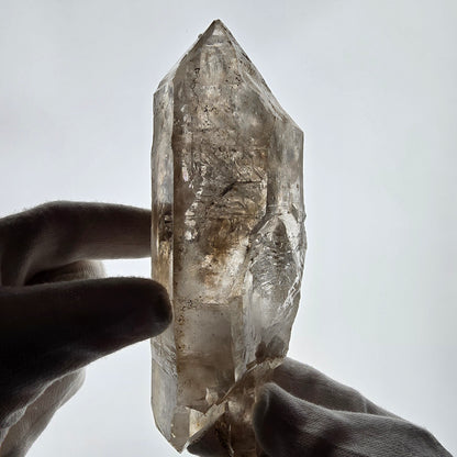 XL Skeleton Phantom Smoky Quartz DT Sceptre Valentine Pocket, Namibie 183*56*44mm 