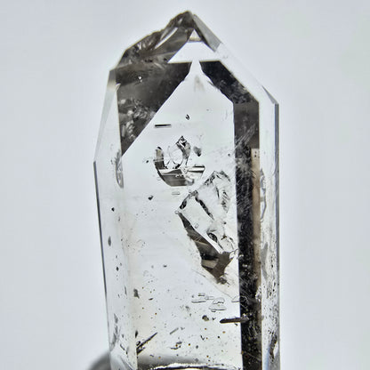 Enhydro Skeleton Smoky Quartz Scepter, 2x Bubble Valentine Pocket, Namibia 41*14*9mm 