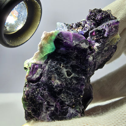 Große Fluorit Würfel Stufe, grün lila zonal Erongo Namibia 105*68*48mm
