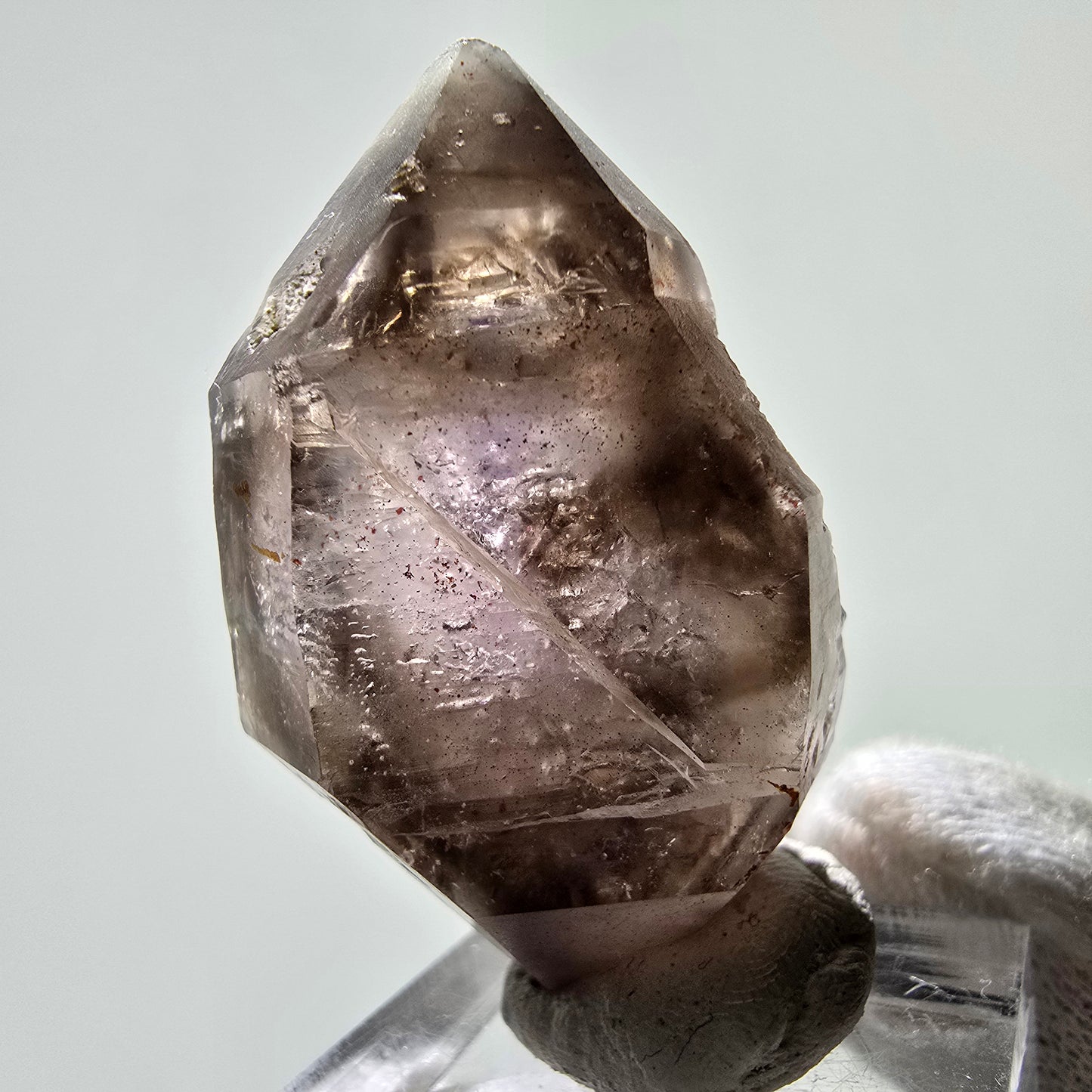 Améthyste fantôme rare DT Scepter Point Brandberg, Namibie 45*28*23mm 