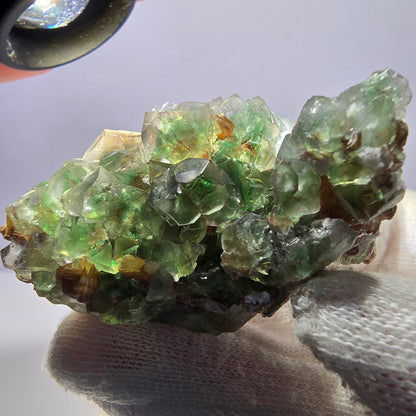 Phantom Fluorit, Hyalit, Muskovit Stufe Erongo, Namibia 52*34*31mm