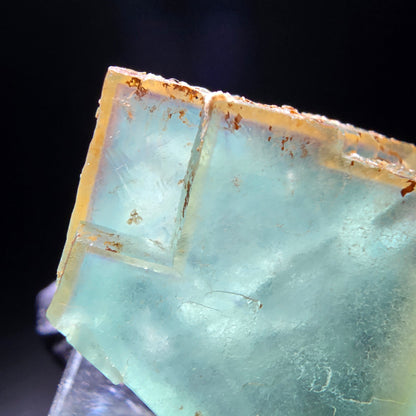 Cube de fluorite fantôme transparent, vert jaune, Erongo, namibie, Collection 28x26x18mm