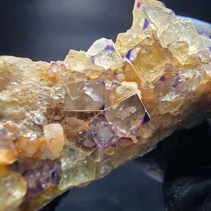 Zonare Fluorite Cube Tier Vert Violet Okorusu, Namibie 42*16*16mm Collection