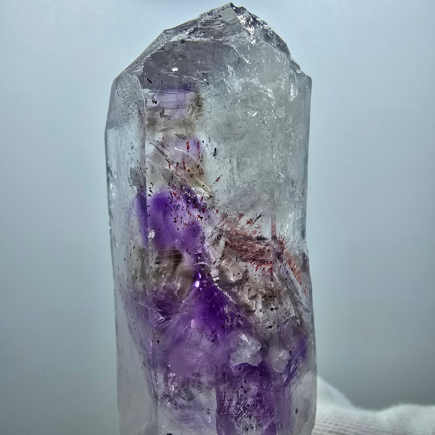 Harlekin Phantom Amethyst Doppelender Streep Mine Goboboseb Namibia 78*29*22mm