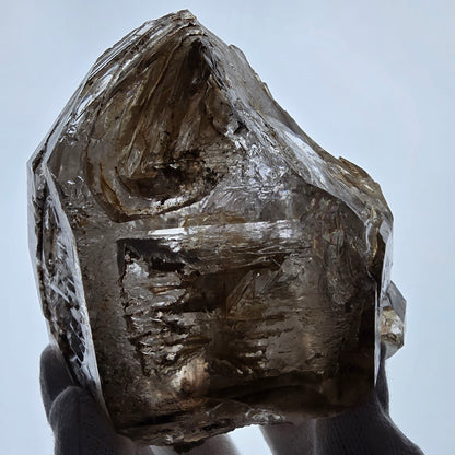 XL Enhydro Window Smoky Quartz DT Scepter, 1x Bubble Valentine Pocket Namibia 110*103*74mm 