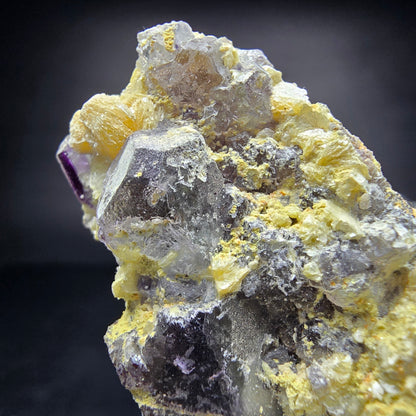 Fluorite fantôme claire, scène muscovite Erongo namibie, Collection 80*31*30mm