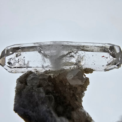 Phantom Smoky Quartz DT Scepter, Analcime on Matrix Valentine Pocket, Namibia 47*37*17mm 
